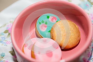 Birthday table with sweets for children party