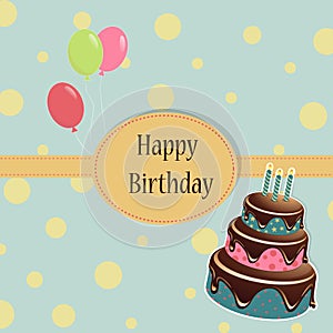 Birthday Template greeting card