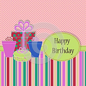 Birthday Template greeting card