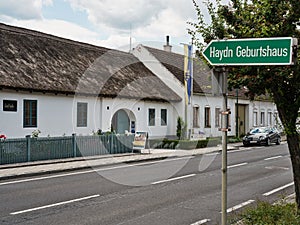 Birthplace of Joseph Haydn, music composer of the Classicist period, Rohrau, Austria