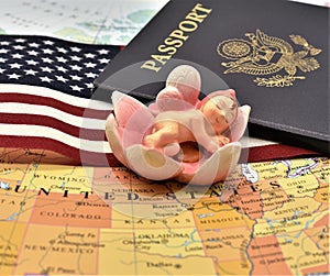 Birthright of US Citizenship via Birth by US Constitution Article 14 photo