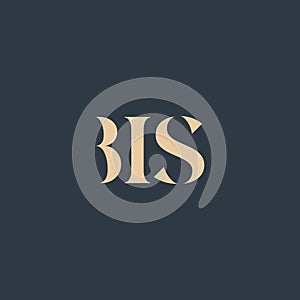 BIS abstract letter logo