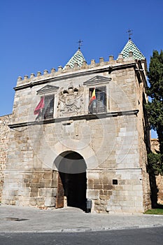 Bisagra gate, Toledo, Spain photo