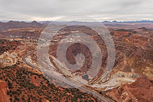 Bisbee. Arizona, USA, huge open pit copper mine