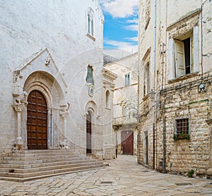 Bisceglie old town, in the province of Barletta-Andria-Trani, Apulia, southern Italy.