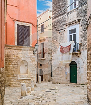 Bisceglie old town, in the province of Barletta-Andria-Trani, Apulia, southern Italy.