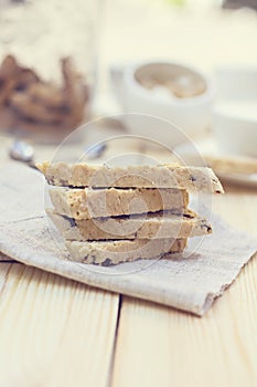 Biscotti with dried cranberries