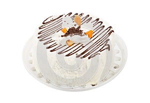 Biscuit cake with cream