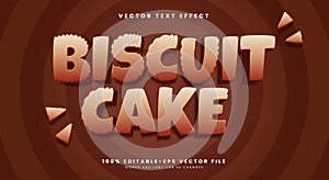 Biscuit Cake 3d Editable Text effect
