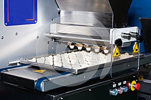Biscuit depositing machine