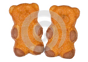 Biscuit in the form of a bear