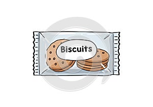 Biscuit packet clipart