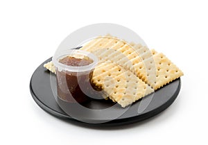 biscuit with pineapple jam