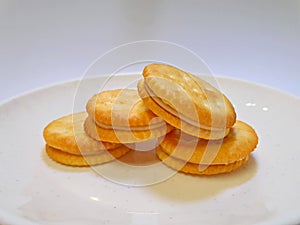 Biscuit Sandwich with Peanut Butter
