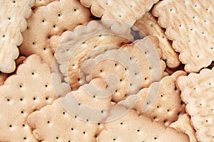 Biscuits biscuit texture stack of biscuit crumpet tea biscuit pattern. Crumpets as background. Biscuits crumpet pattern