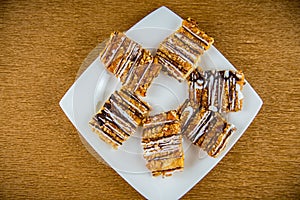 Biscuits caramel backgrounds