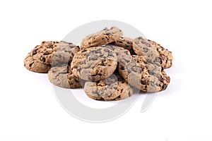 Biscuits with chocolate chips inside