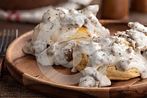 Biscuits and Creamy Sausage Gravy