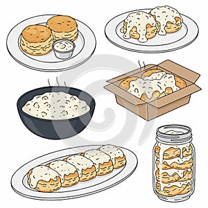 Biscuits and Gravy Vector. Biscuits and Gravy Vector bundle. Biscuits and Gravy vector,