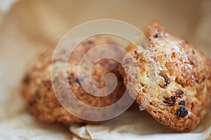 Biscuits. homemade cookie with berry