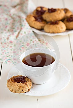 Biscuits with jam
