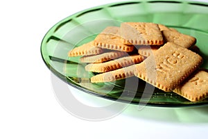 Biscuits on a plate