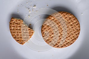 Biscuits on plate for breakfast