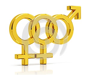 Bisexual symbol photo