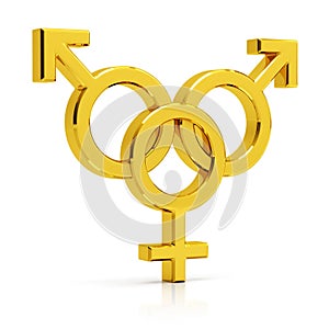 Bisexual symbol photo