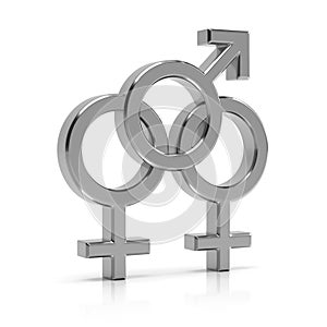 Bisexual symbol photo