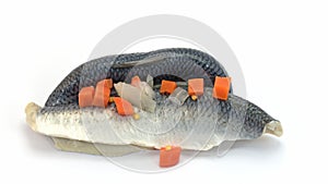 bismarck herring in a close up