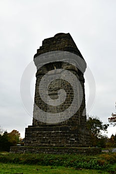 Bismarck tower Hanau germany ancient statue hessen