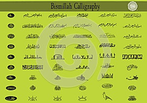 Bismillah Calligraphy photo