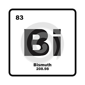Bismuth chemistry icon