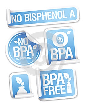 Bisphenol A free products stickers.