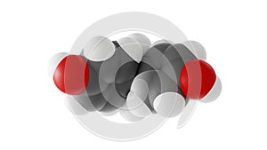 bisphenol a molecule, polycarbonate molecular structure, isolated 3d model van der Waals