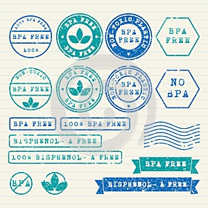 Bisphenol-A stamps set