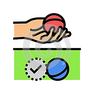 bisque croquet game color icon vector illustration