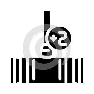 bisque croquet game glyph icon vector illustration