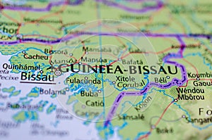 Bissau on map