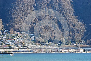 Bissone on Lake Lugano