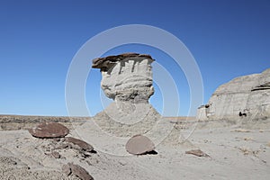 Bisti badlands, De-na-zin wilderness area, New Mexico