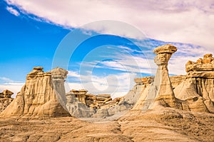 Bisti Badlands, New Mexico, USA Rock Formations