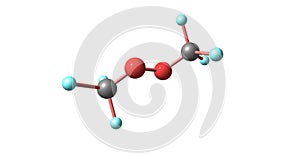 Bistrifluoromethylperoxide molecular structure isolated on white photo