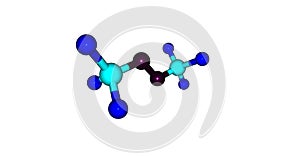 Bistrifluoromethylperoxide molecular structure isolated on white photo