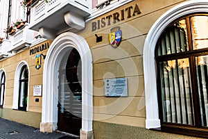 Bistrita city hall building photo