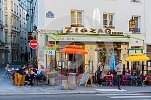 Bistro in the Quartier Latin, Paris, France