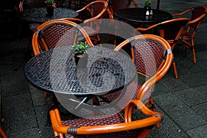 Bistro tables and chairs