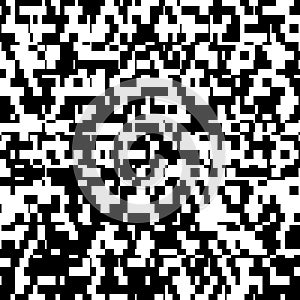 8 bit Row Pixel Background, Network Big Data Transmission