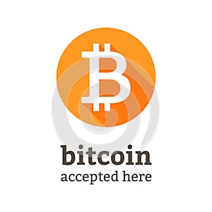 Bitcoin accepted here web banner